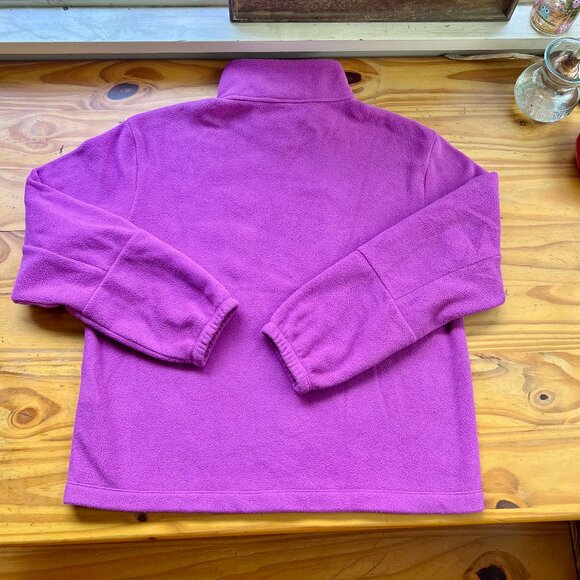 NWOT Patagonia Purple Fuchsia 1/4-Zip Fleece Pullover w/ Chest Pocket - Picture 13 of 14